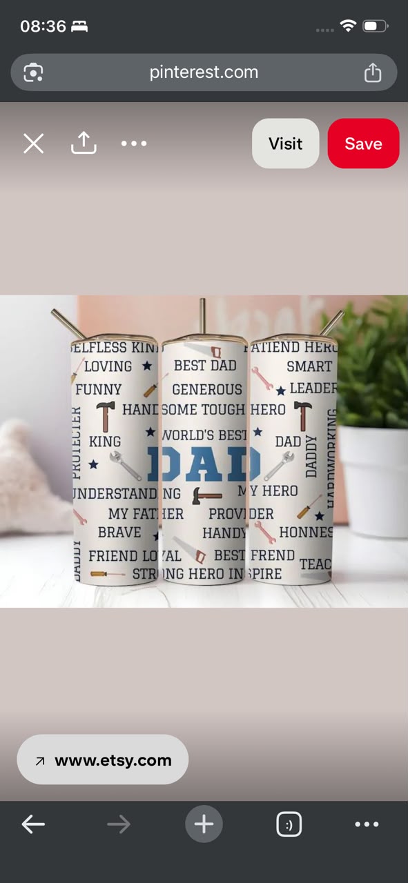 World's Best Dad Word Cloud Tumbler